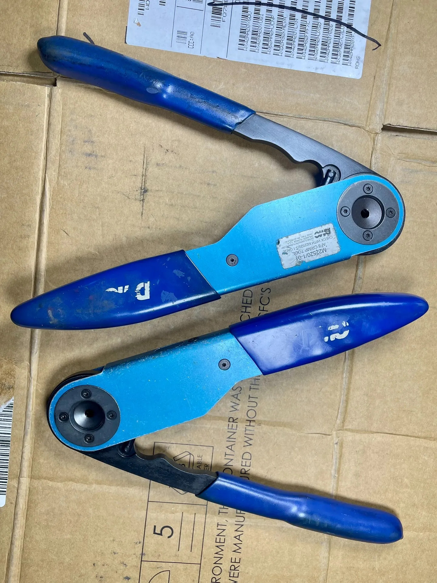 DMC M22520/2-01 M22520/1-01 AFM8 AF8 와이어 크림핑 플라이어 크림프 도구