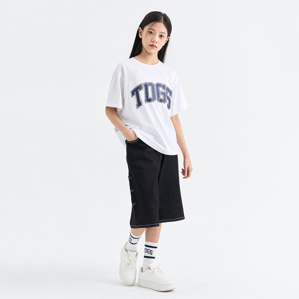 더데이걸 로고 박시 반팔 티셔츠 TGRA26307 - 상세 이미지 3