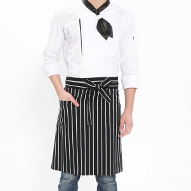 블랙 공방 앞치마 미술 요리 카페 스타일 작업앞치마 - 상품 이미지