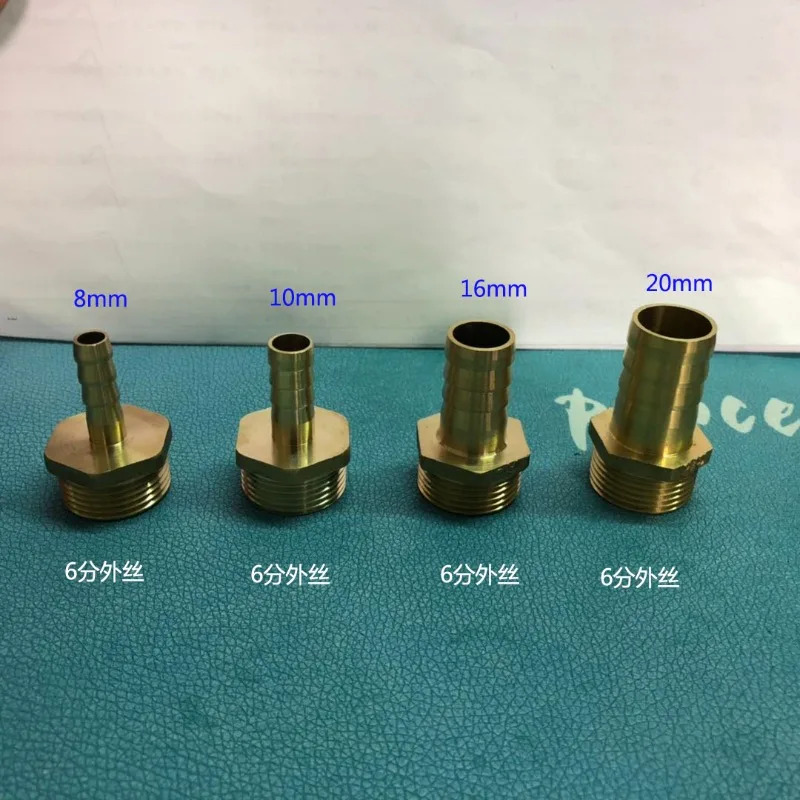 6점 외부 와이어가 구리 파이프 피팅 - 4점 파고다 8mm 10mm 16mm 20mm 조인트
