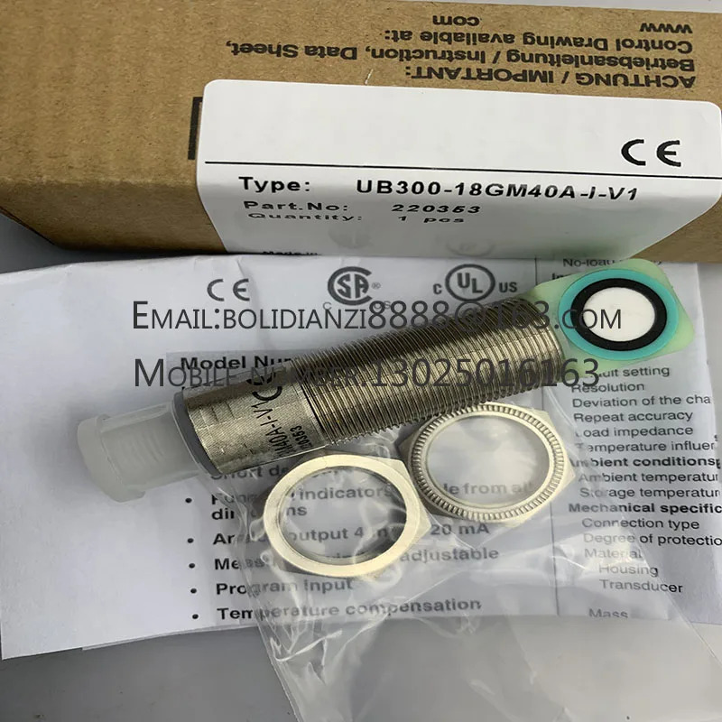 UB300-18GM호환40-I-V1 UB300-18GM호환40A-I-V1 UB1000-18GM호환75-E6-V15 오리지널 스위치 센서