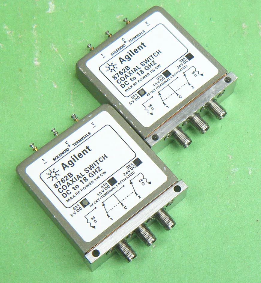 SMA RF 동축 마이크로파 스위치 8762B 8762A 8762C 18GHz 4GHz 26.5G 5VDC 24VDC