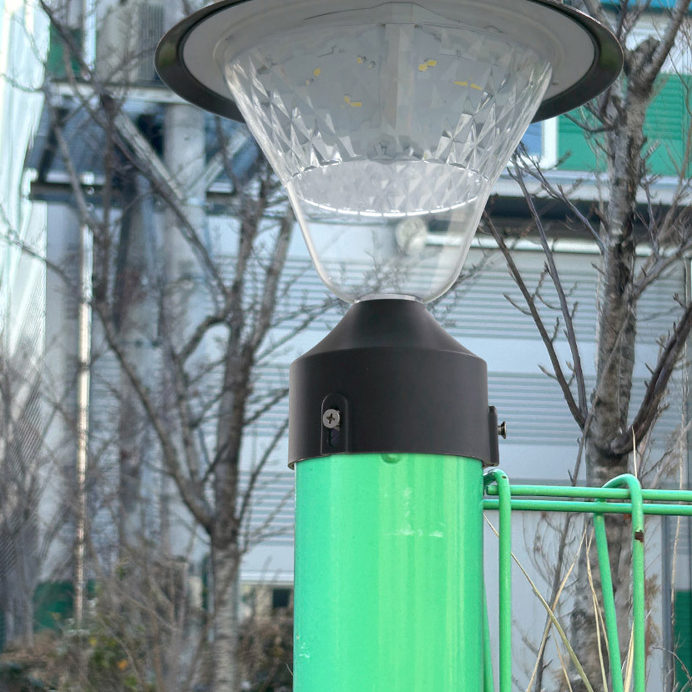 태양광 조명 가로등 정원등 구슬등 팬스 캡 메쉬휀스 원형 펜스 어댑터 나사산컵용 O74N - 상세 이미지 3