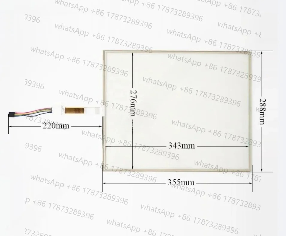 AMT2528 AMT-2528 터치스크린 패널 유리 디지타이저 터치스크린355mmx288mm