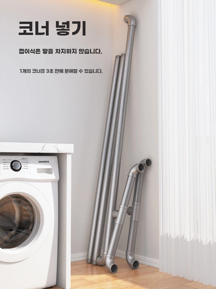 세탁소행거 옷가게 튼튼한 특대 수납 길이 매장용 창고 대형 - 상세 이미지 4