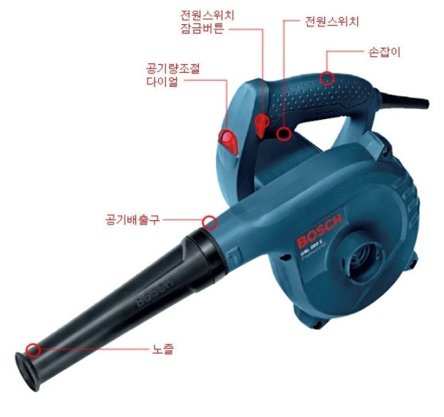 브로워 청소기 낙엽청소 제설작업 블로워 송풍기 청소기 보쉬 브로워 블로워 휴대 바람 이미지 6