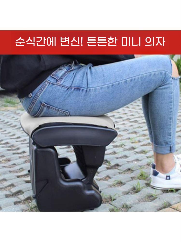 차량용 발판 다리받침 발쿠션 발 받침대 거치대 쿠션 다리 보조석 카시트 - 상세 이미지 3