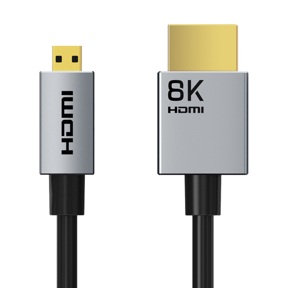 케이블타임 8K 60Hz Micro HDMI to HDMI 2.1 케이블 3m, 1개 - 상세 이미지 2