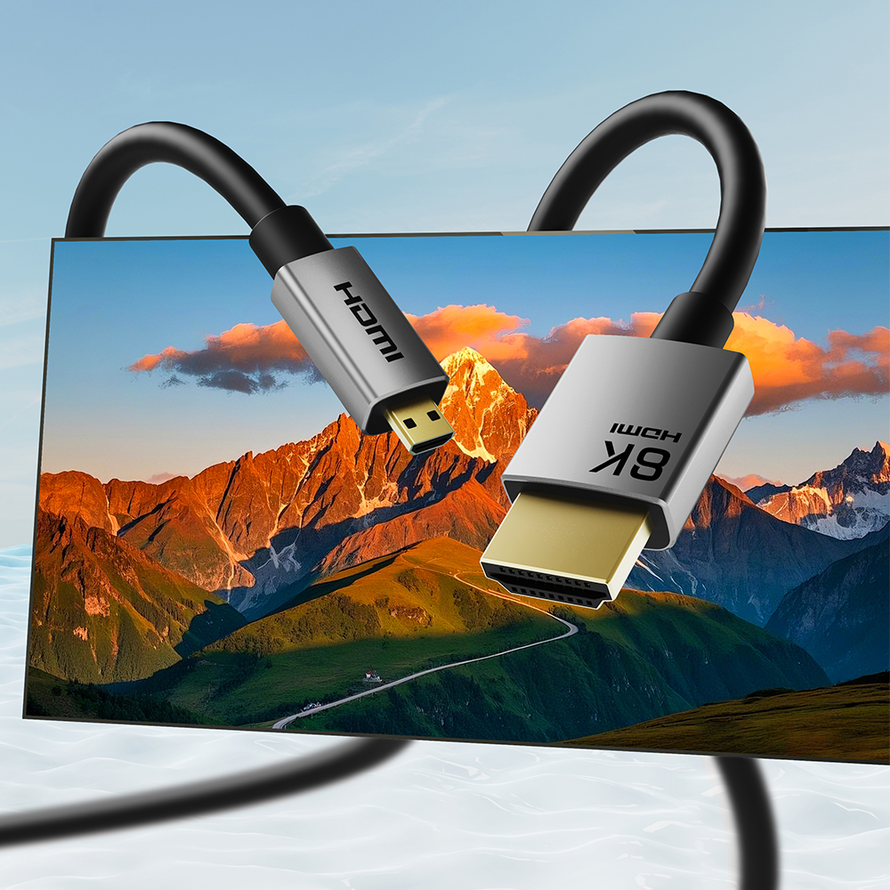 케이블타임 8K 60Hz Micro HDMI to HDMI 2.1 케이블 3m, 1개 - 상세 이미지 4