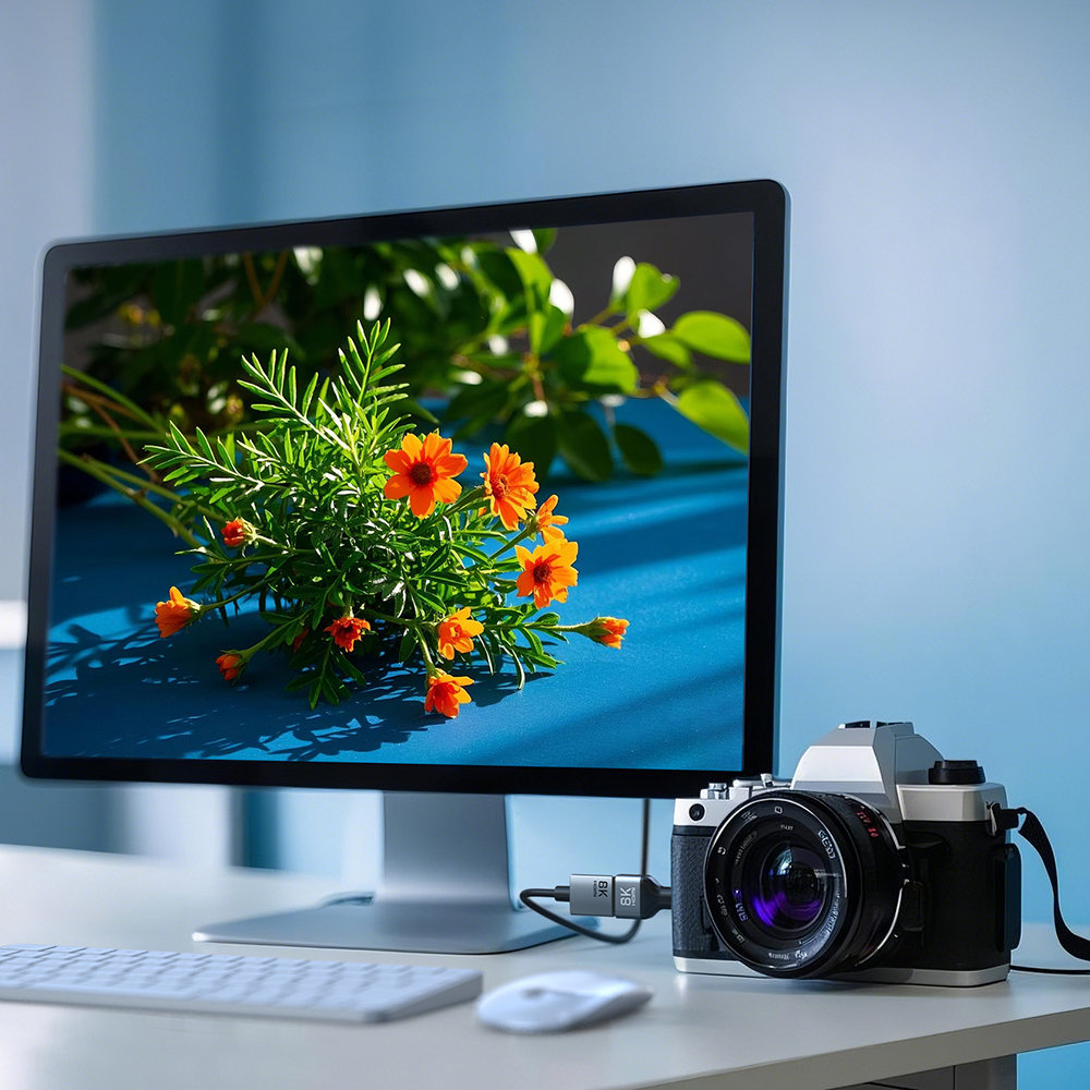 케이블타임 8K Micro HDMI M to HDMI F 연장 젠더 커플러 CP46G - 상세 이미지 4
