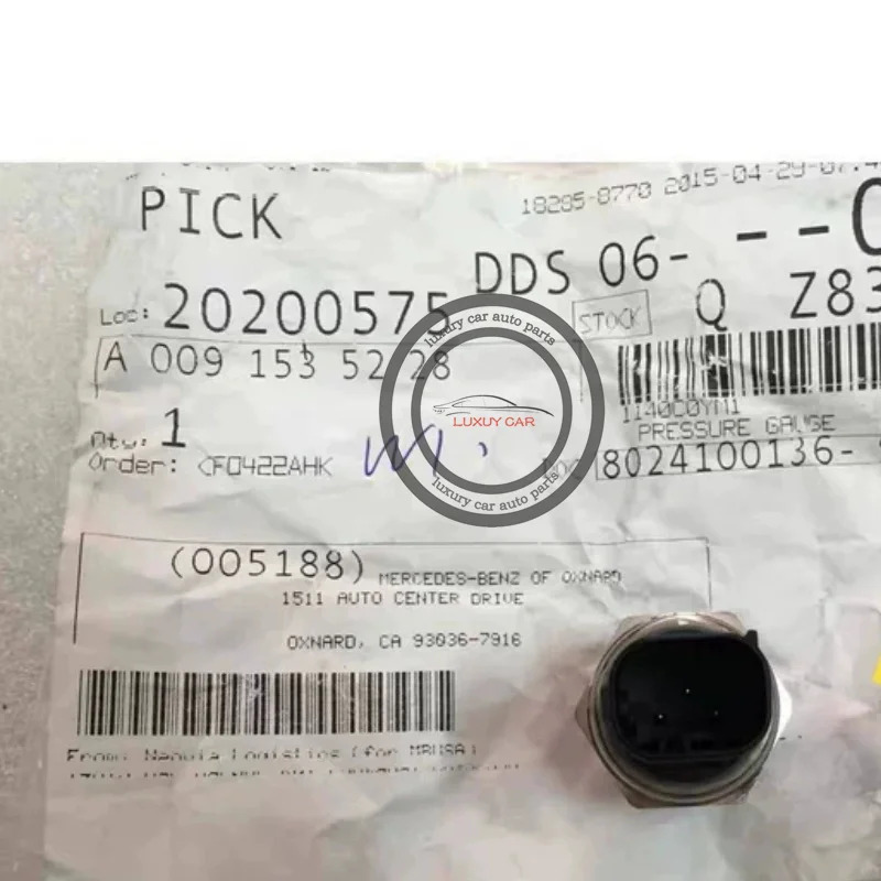 A 0091535228 81CP46-02 메르세데스-벤츠호환 C 250 W205 RHD 레일 압력센서