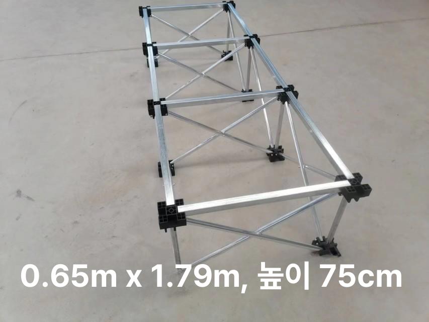 작업대 스틸 다리 타일 유리 목공용 절단 플랫폼 15다리 1.22x2.36m 가로대 75cm 이미지 8