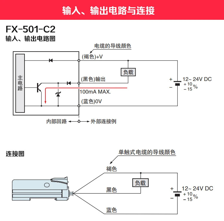 광섬유 증폭기 FX-551-C2-501-C2-101-CC2 디지털 광섬유센서
