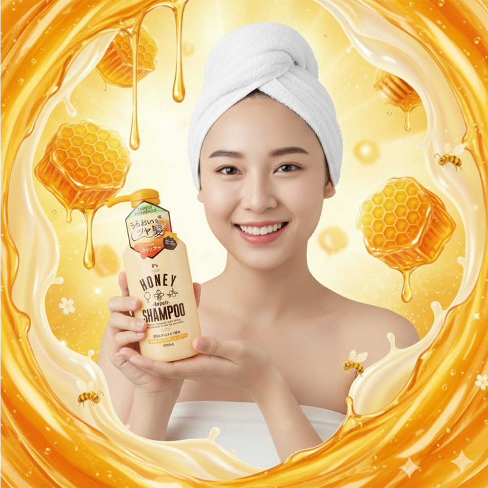 꿀 허니 리페어 샴푸 손상모 데미지 모발 케어 단백질 로얄젤리 - 상세 이미지 4