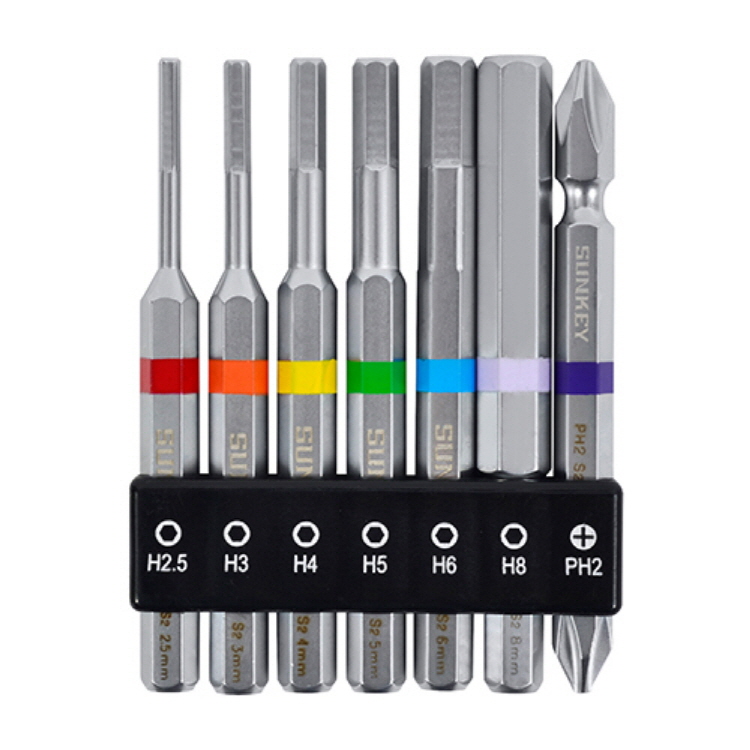 썬키 육각비트 세트 PH2 2.5~8.0mm 75~150mm SHB-775S - 상품 이미지