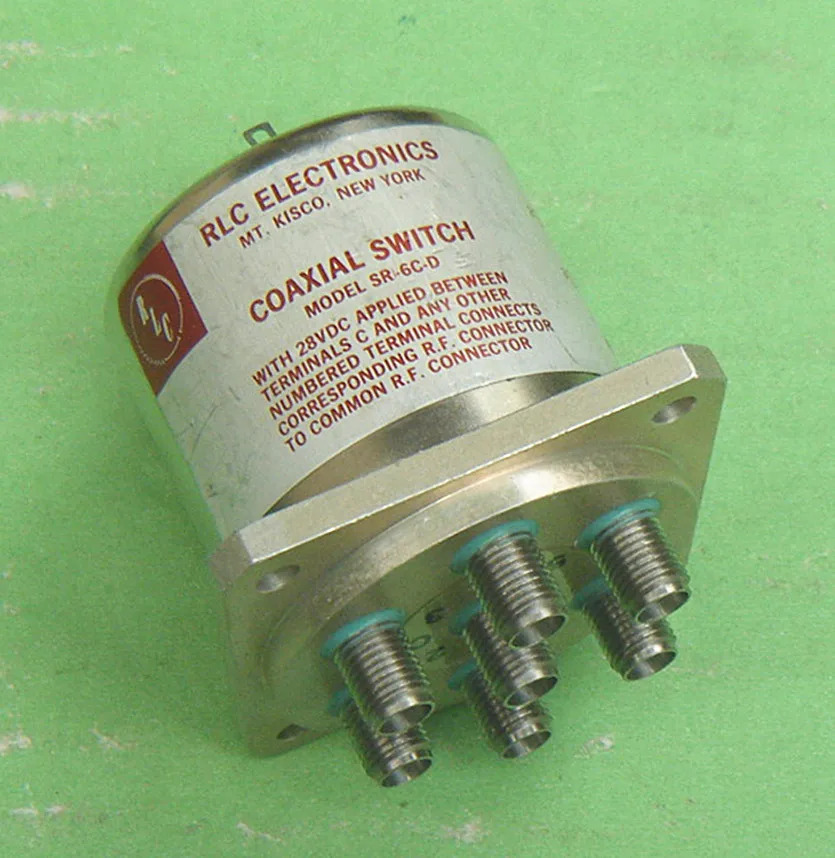 RLC SR-6C-D DC-18GHz 26.5GHZ 28V SP6T RF SMA 마이크로파 동축 스위치