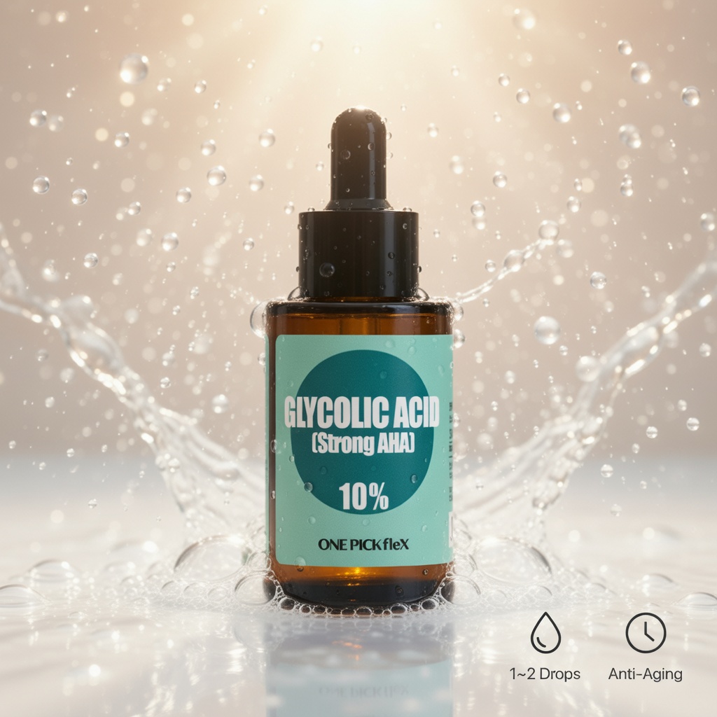 AHA 아하 글라이콜릭애씨드 10% 30ml 원픽플렉스 피부결 트러블 각질 모공 케어 이미지 4
