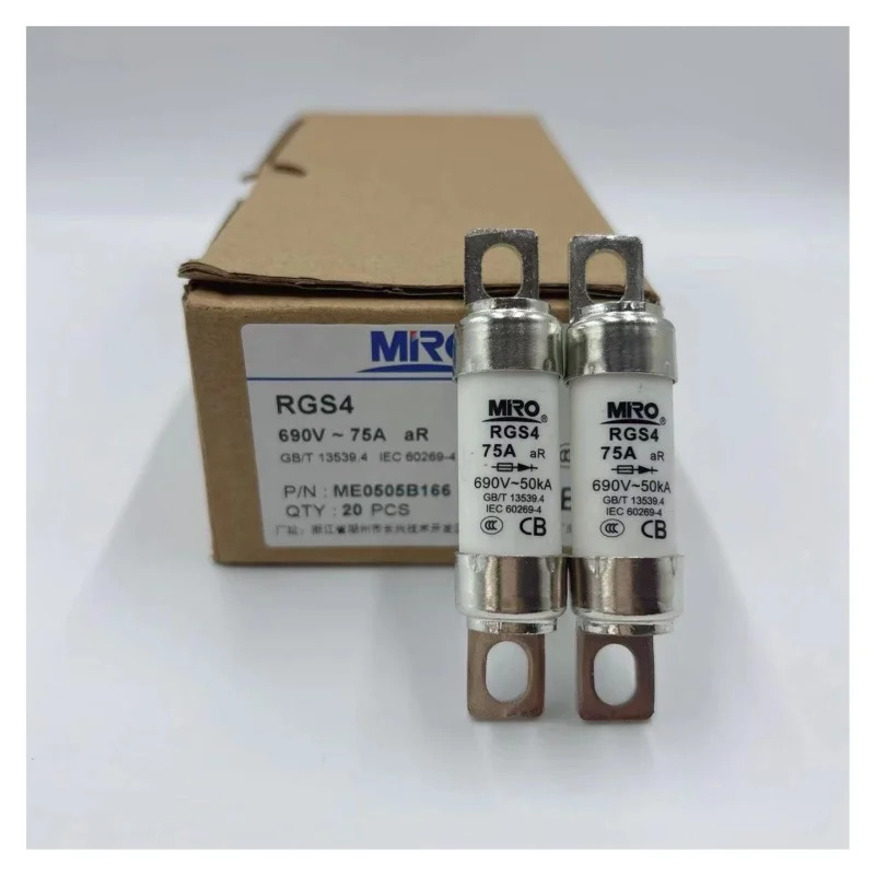 10PCS RGS4 32A 40A 50A 63A 75A 80A 100A 110A aR 690V MRO 퓨즈