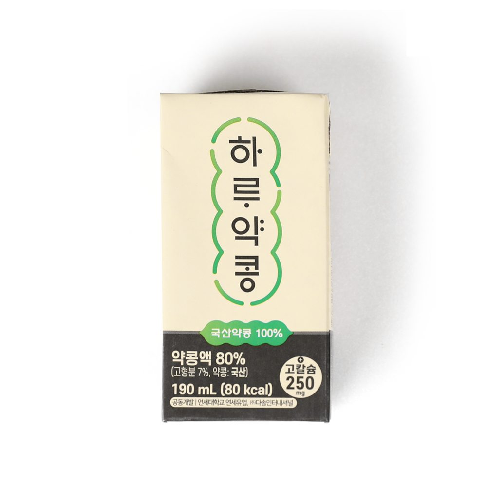 하루약콩 두유 국산약콩100% 190ml, 72개 - 상품 이미지