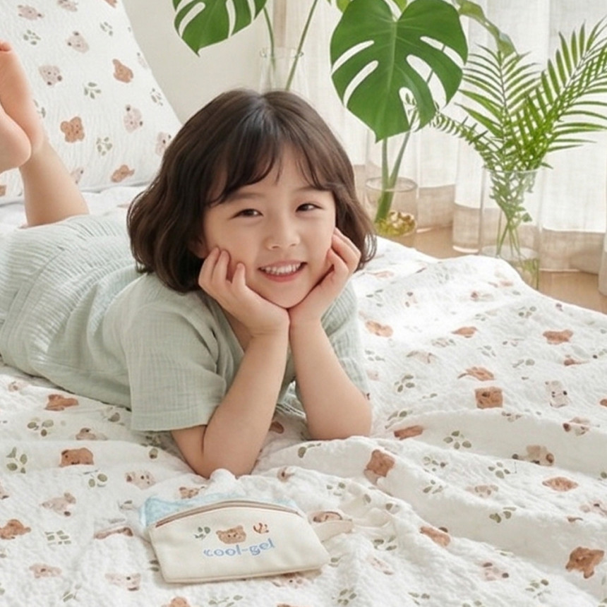 아르떼베딩 보들보들 시원한 냉감 에어컨 이불 키즈 성인 여름 이불 베이비베어 SS