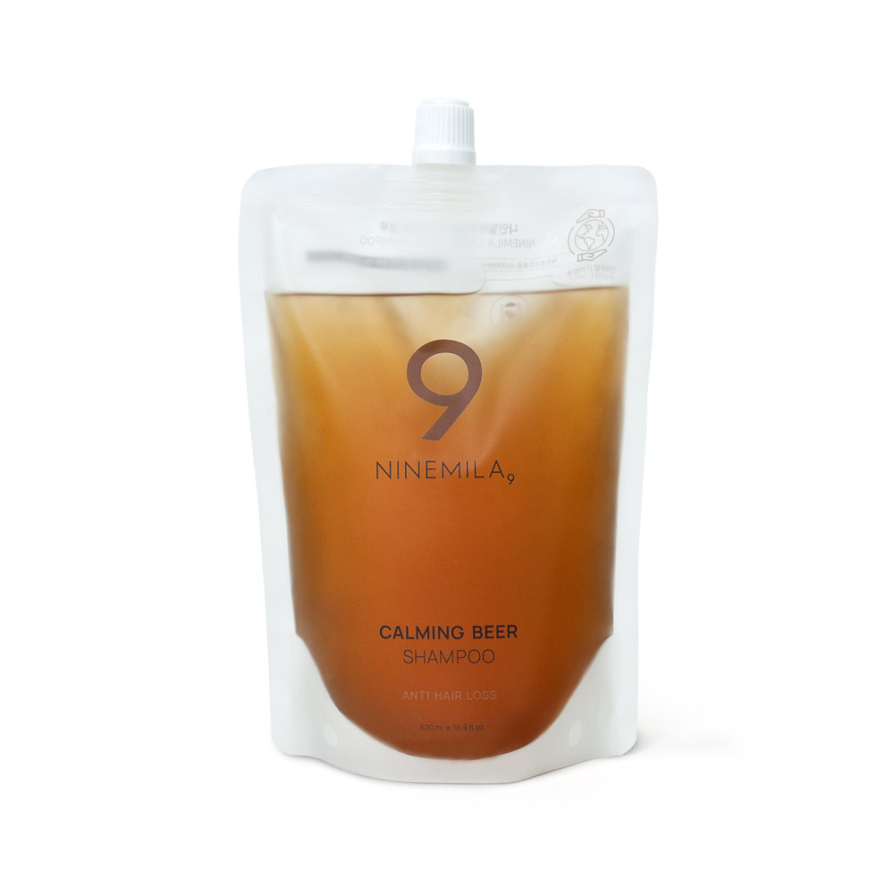 약산성 카밍 비어 맥주 효모 탈모 완화 샴푸 리필 500mL - 상품 이미지