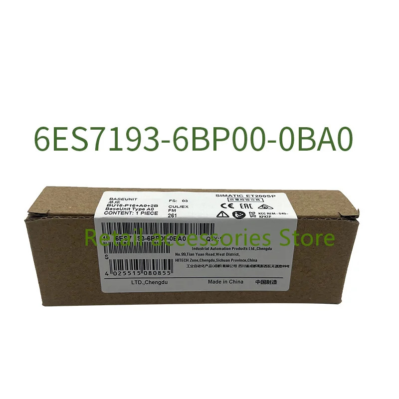6ES7 193-6BP00-0BA0 6ES7193-6BP00-0BA0 6ES7193-6BP00-0BD0 오리지널 산업용 신품