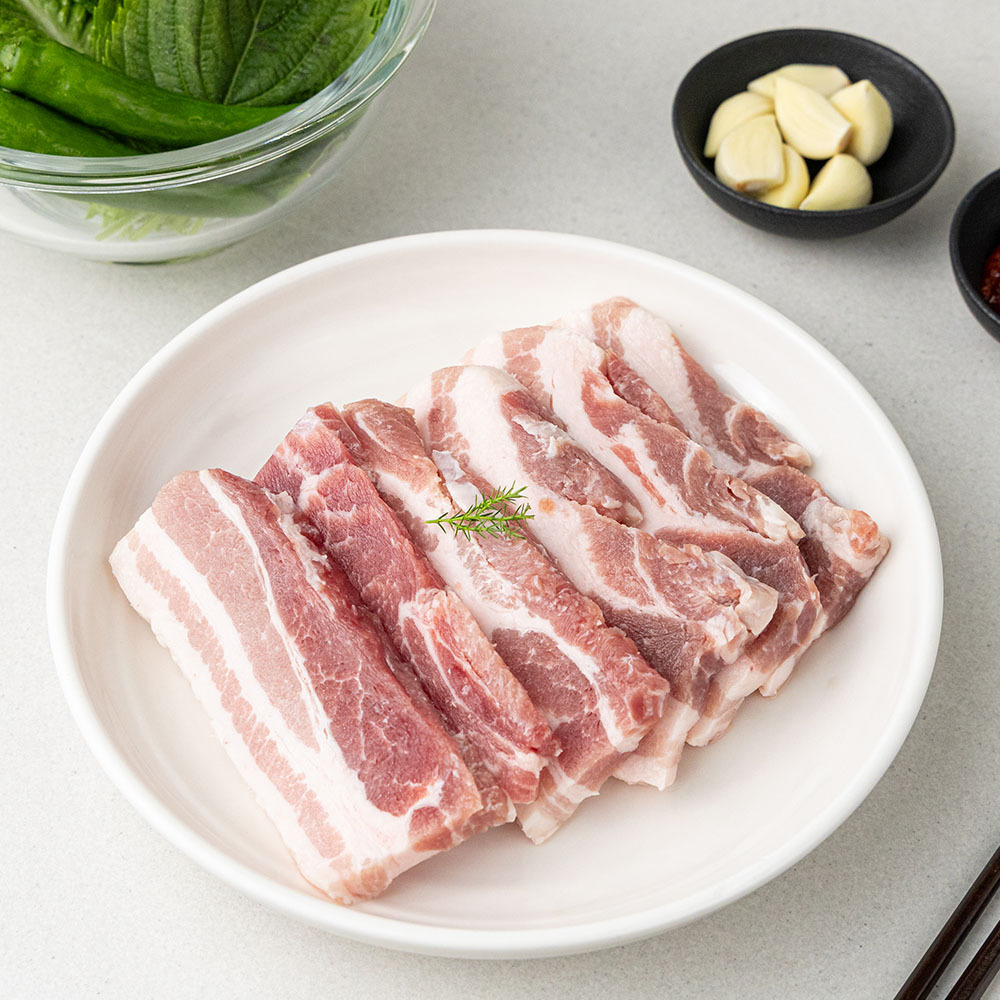 구이용 스페인 삼겹살 슬라이스, 500g, 2개 - 상품 이미지