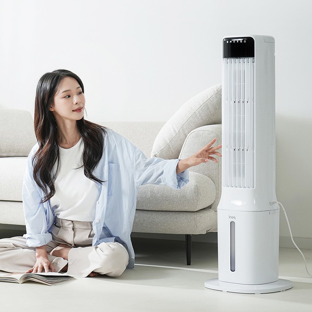 이노크아든 간편세척 냉풍기 타워형 에어쿨러 얼음 냉방기 가정용 업소용 리모컨 LF1010 - 상세 이미지 4