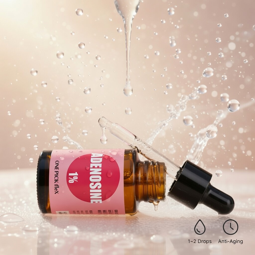 아데노신 원액 1% 30ml 원픽플렉스 펩타이드 피부 트러블 탄력 영양 콜라겐 합성 앰플 이미지 2