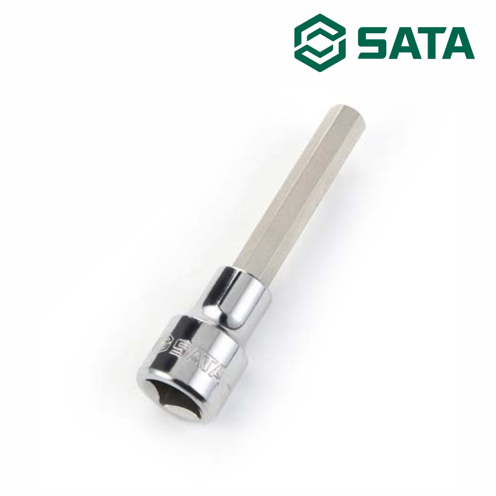 사타 SATA 1/2 롱 육각 비트 소켓 100mm 8mm 25205 복스알 롱비트 - 상품 이미지