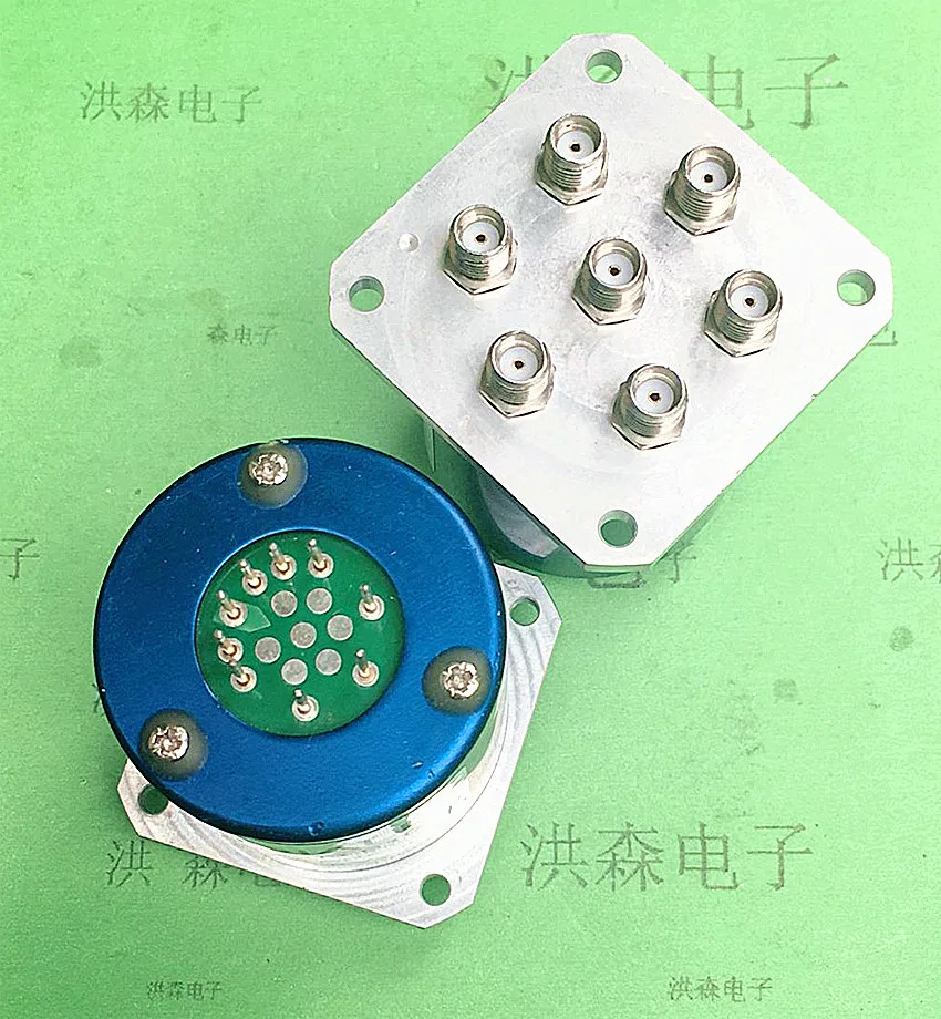 RADIALL R573403610 SP6T DC-18GHz 28V RF SMA 마이크로파 동축 스위치