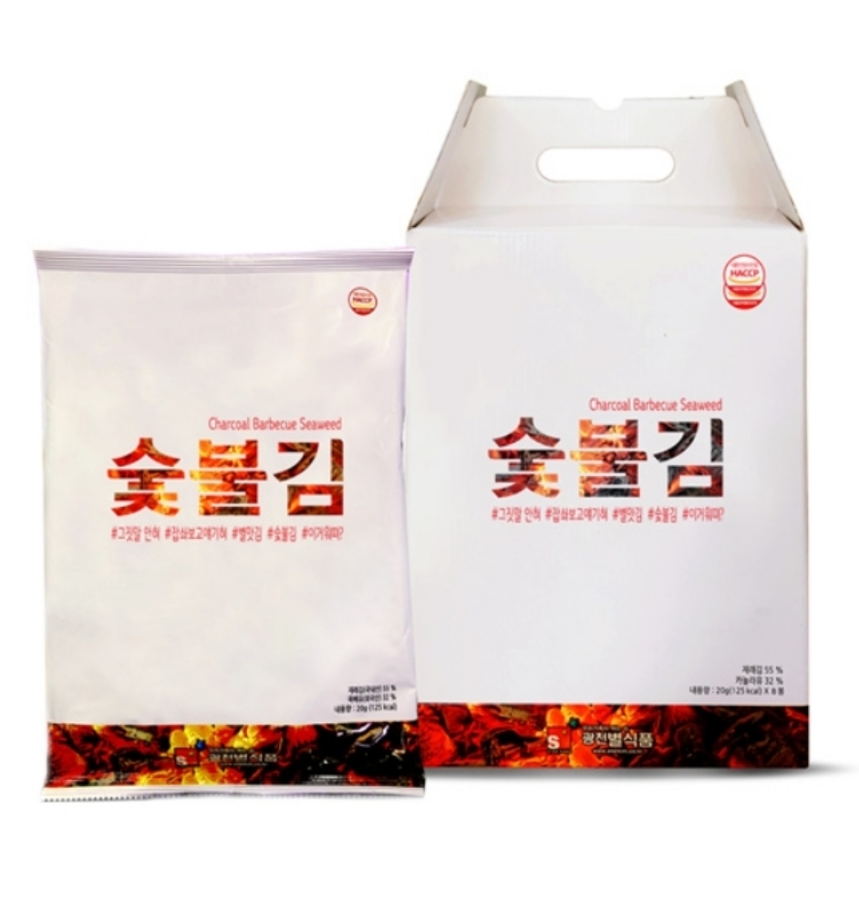 광천 별식품 숯불김 조미김 전장김 20g x 8봉 - 상품 이미지