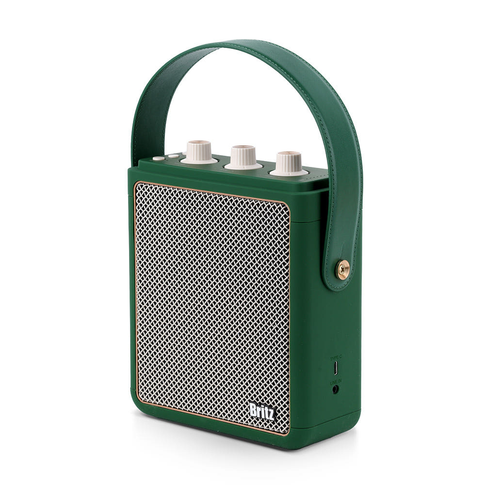 브리츠 휴대용 블루투스 스피커 25W 우퍼 스피커 BZ-JB8100 다크그린