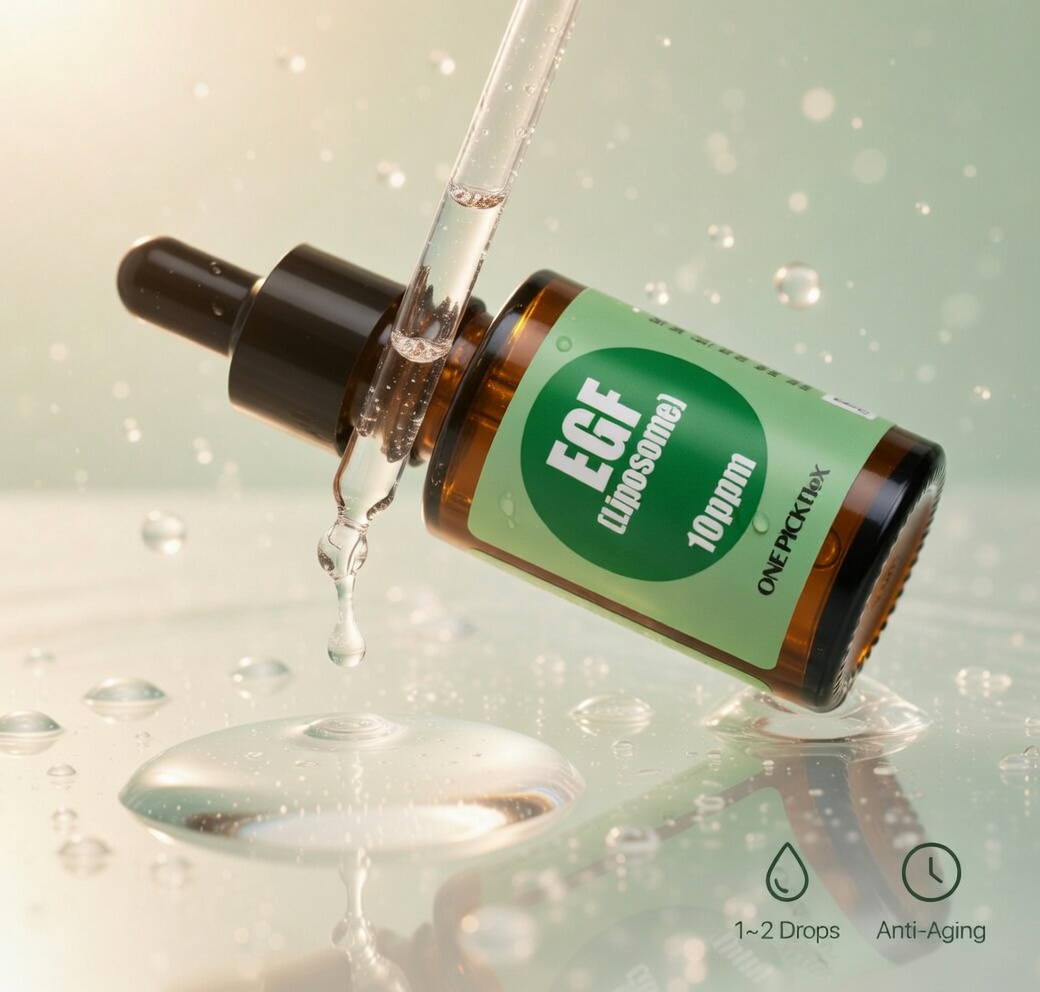 EGF 리포좀 원액 10ppm 30ml 원픽플렉스 피부 회복 항노화 FGF 안티에이징 이미지 2