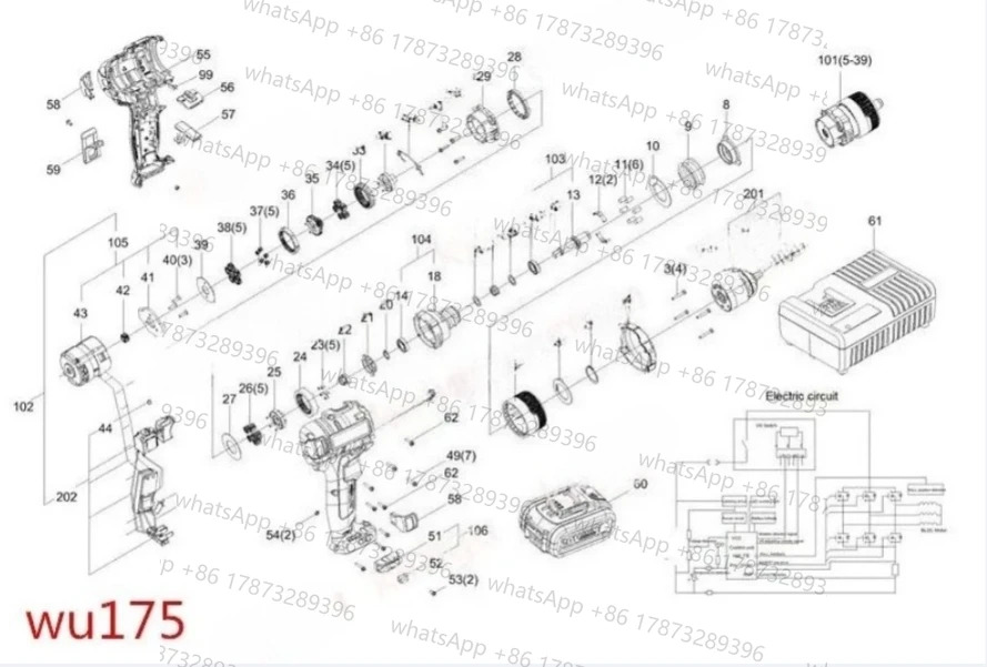 WORX WU175 WU175.1 WX175 WX373 WX175.1 WX175.9 WX373.1 WX173.2 WX373.3 WX373.5 WX373.9 WU189 WU185모