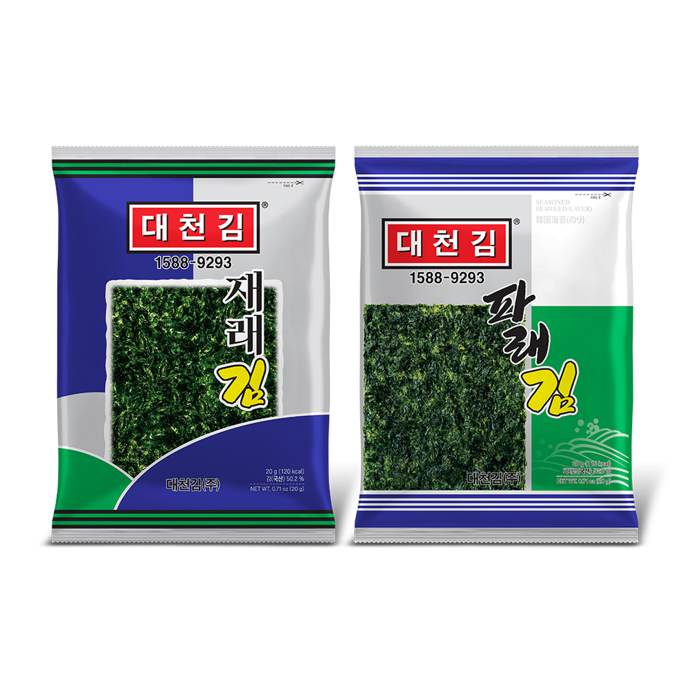 대천김 전장김 재래김 / 파래김 25봉 - 상품 이미지