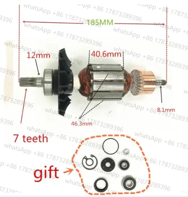 로터 모터 아마추어 220-240V GBH5-40D GBH5-40DE GBH5-40DCE GSH5E GSH5CE 교체용
