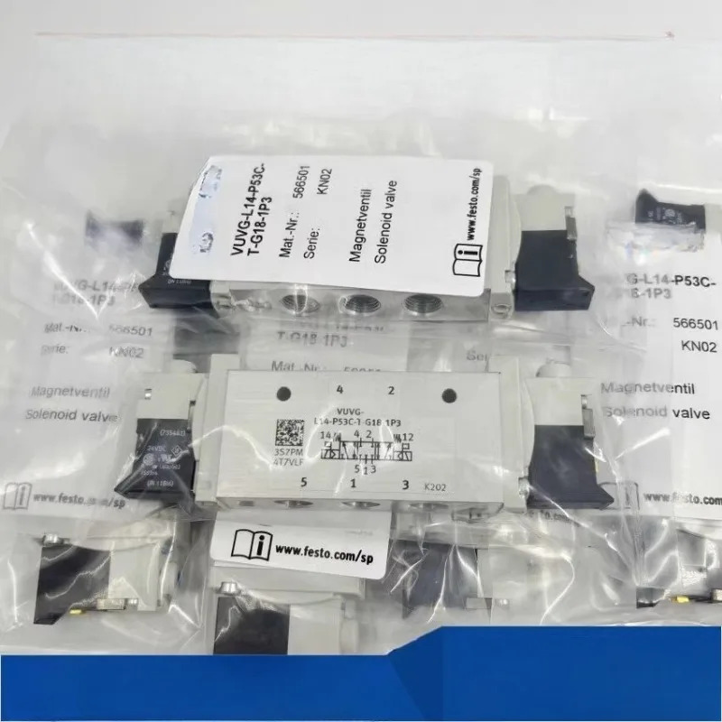 FESTO 솔레노이드 밸브 566501 VUVG-L14-P53C-T-G18-1P3 부품