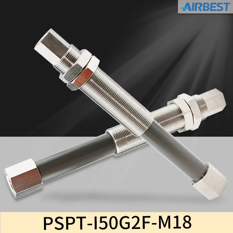 PSPT-I10/20/30/50 G1/2/-M16/18 진공 흡착 컵 버퍼 로드 피팅 홀더 AIRBEST