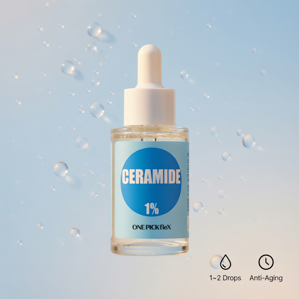 세라마이드 10000ppm 원액 리포좀 1% 30ml 원픽플렉스 보습 건성피부 탄력 속건조 이미지 4