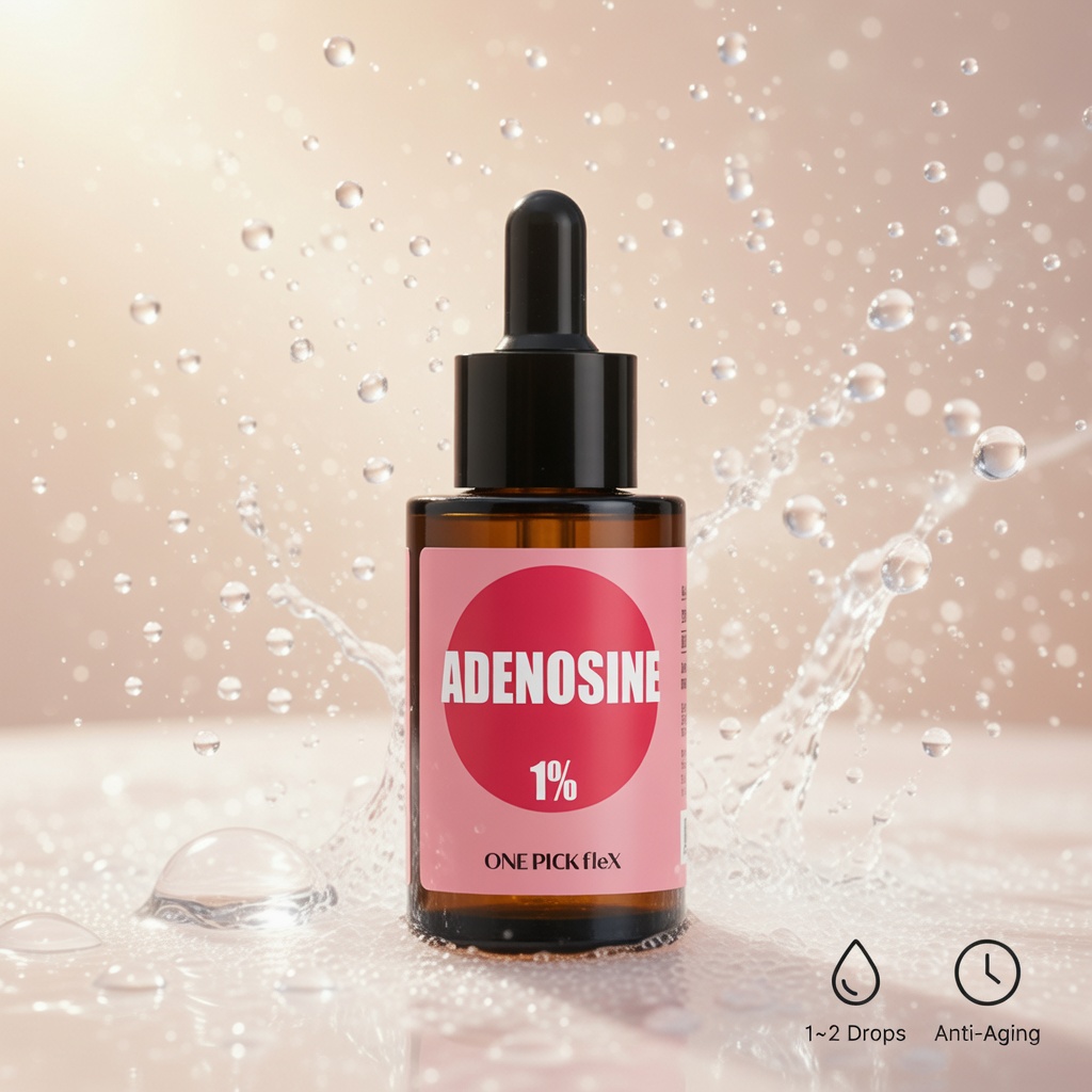 아데노신 원액 1% 30ml 원픽플렉스 펩타이드 피부 트러블 탄력 영양 콜라겐 합성 앰플 이미지 4