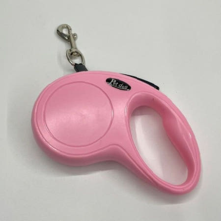 ROSEPAPA 반려동물 산책 줄 핑크 5m 자동 리드줄 애견 고양이 외출 목줄 이동 안전 줄