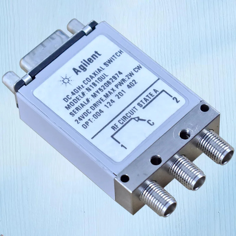 Agilent N1810UL RF 스위치 SPDT 단극 쌍투 SMA 동축 DC-4GHz 20GHz 24V