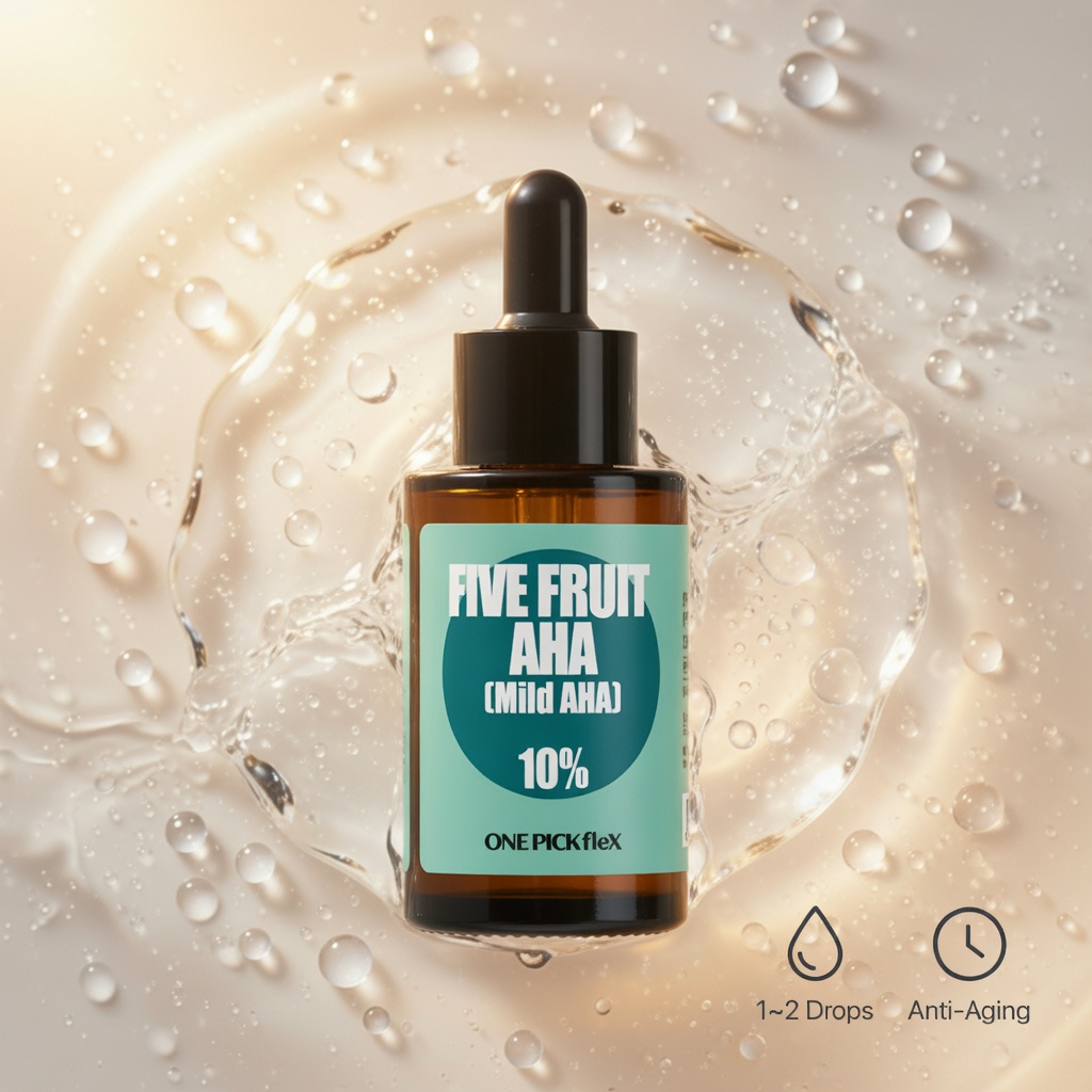 AHA 마일드아하 Five Fruit 10% 30ml 원픽플렉스 각질 피부결 모공 케어 - 상세 이미지 3