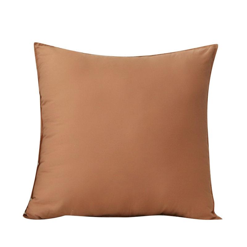 대형 소파쿠션 코튼 베개 편안한 등받이 거실 코코아브라운 대형 70x70cm 쿠션커버 - 상세 이미지 5