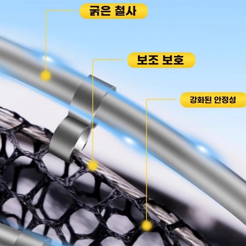 낚시 물고기 보호망 어망 대형 그물 두꺼운 속건성 가방 - 상세 이미지 3