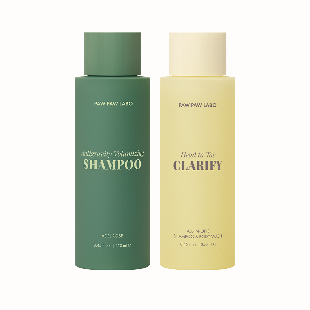 [포포라보] 포포 볼륨 + 올인원 샴푸 450ml&250ml - 상품 이미지