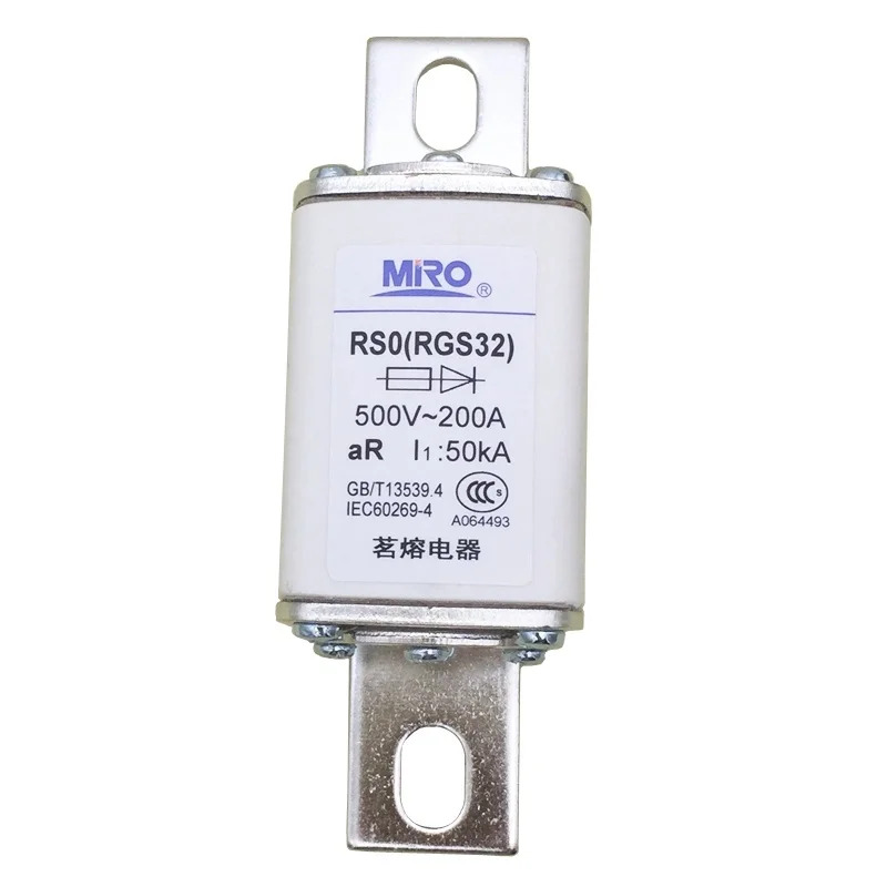 RS0 RGS32 500V-150A 500V-160A 500V-200A 500V-250A 사각 튜브 볼트 연결형 작동 퓨즈