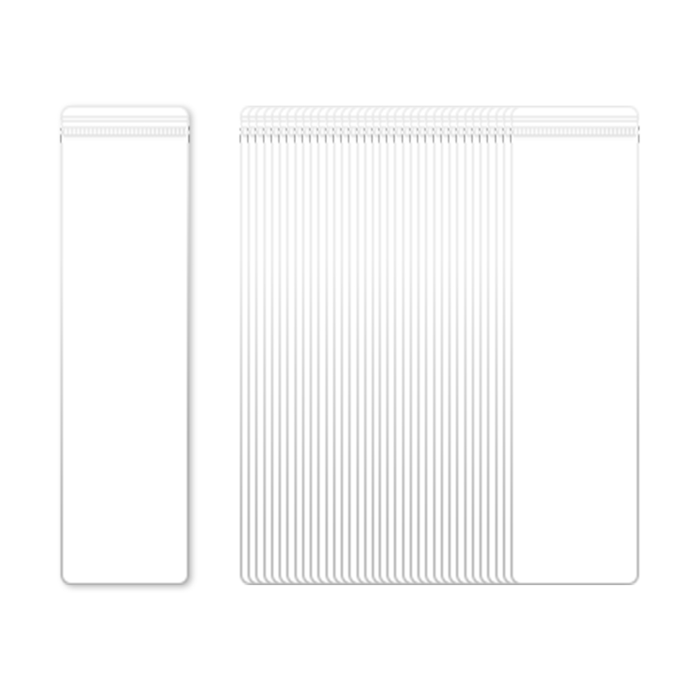 롱사이즈 PVC 지퍼백 두꺼운 투명 액세서리 포장 7x26cm, 100매, 1개 - 상세 이미지 2