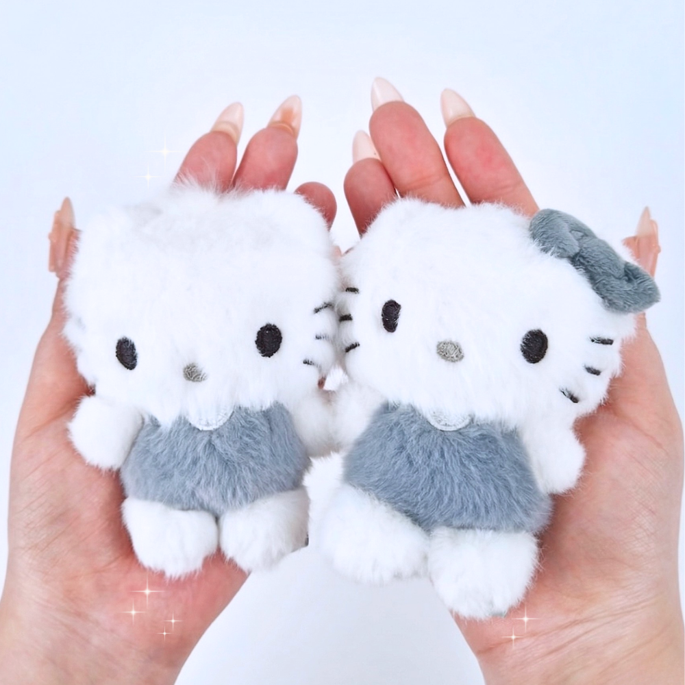 산리오 키링 인형 모노톤 한교동 시나모롤 포차코 쿠로미 마이멜로디 키티 폼폼푸린 열쇠고리 - 상세 이미지 2